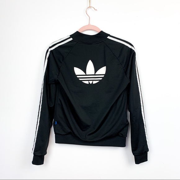 *SOLD* Adidas Classic Black and White Zip-Up Jacket - Picture 6 of 9